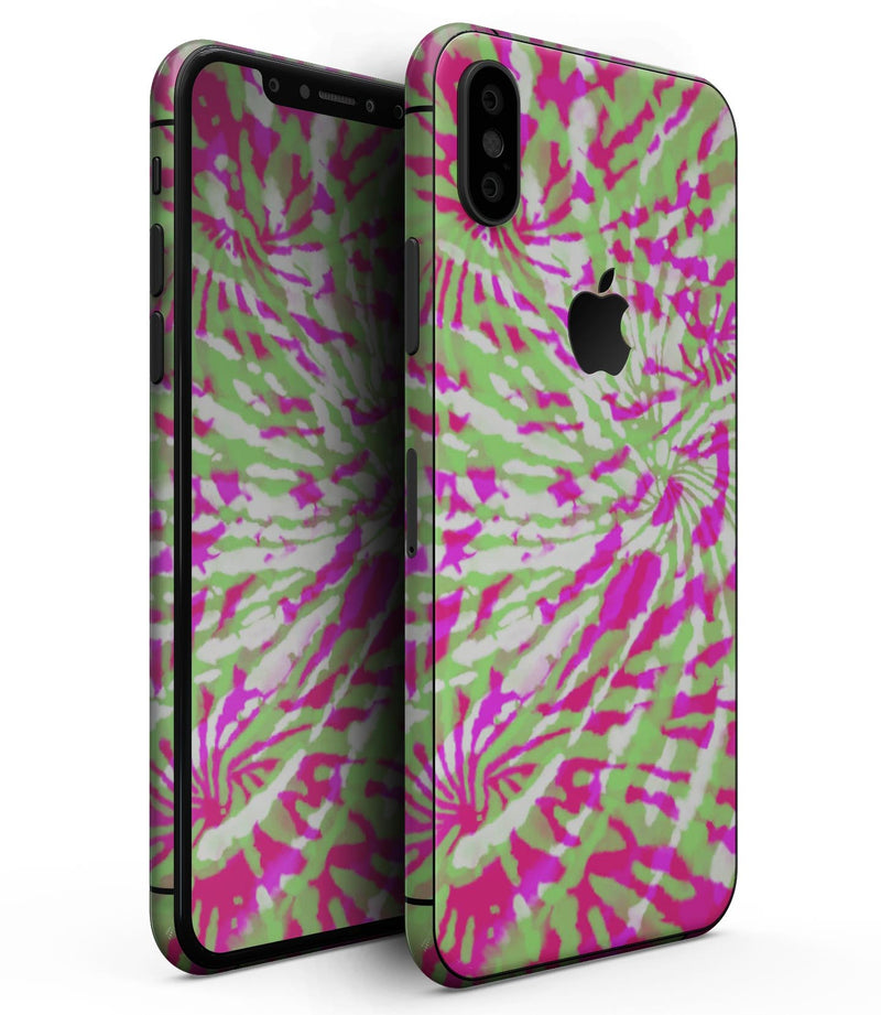 Spiral Tie Dye V4 - iPhone XS MAX, XS/X, 8/8+, 7/7+, 5/5S/SE Skin-Kit (All iPhones Available)