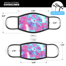 Spiral Tie Dye V5 - Made in USA Mouth Cover Unisex Anti-Dust Cotton Blend Reusable & Washable Face Mask with Adjustable Sizing for Adult or Child