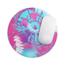 Spiral Tie Dye V5// WaterProof Rubber Foam Backed Anti-Slip Mouse Pad for Home Work Office or Gaming Computer Desk