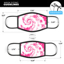 Spiral Tie Dye V6 - Made in USA Mouth Cover Unisex Anti-Dust Cotton Blend Reusable & Washable Face Mask with Adjustable Sizing for Adult or Child