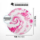 Spiral Tie Dye V6// WaterProof Rubber Foam Backed Anti-Slip Mouse Pad for Home Work Office or Gaming Computer Desk