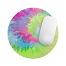 Spiral Tie Dye V7// WaterProof Rubber Foam Backed Anti-Slip Mouse Pad for Home Work Office or Gaming Computer Desk