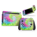 Spiral Tie Dye V7 // Skin Decal Wrap Kit for Nintendo Switch Console & Dock, Joy-Cons, Pro Controller, Lite, 3DS XL, 2DS XL, DSi, or Wii - Vinyl Skin Wrap for Nintendo Switch 2, OLED, Lite, Pro Controller, Wii & Classic Handhelds