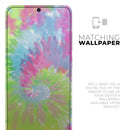 Spiral Tie Dye V7 - Premium Vinyl Skin Decal for Samsung Galaxy S25 Ultra, S24, S23, S22 & All Galaxy S Models