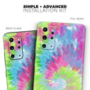 Spiral Tie Dye V7 - Premium Vinyl Skin Decal for Samsung Galaxy S25 Ultra, S24, S23, S22 & All Galaxy S Models