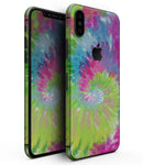 Spiral Tie Dye V7 - iPhone XS MAX, XS/X, 8/8+, 7/7+, 5/5S/SE Skin-Kit (All iPhones Available)