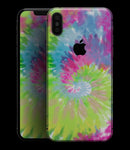 Spiral Tie Dye V7 - iPhone XS MAX, XS/X, 8/8+, 7/7+, 5/5S/SE Skin-Kit (All iPhones Available)