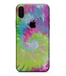 Spiral Tie Dye V7 - iPhone XS MAX, XS/X, 8/8+, 7/7+, 5/5S/SE Skin-Kit (All iPhones Available)