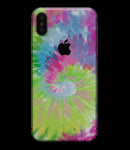 Spiral Tie Dye V7 - iPhone XS MAX, XS/X, 8/8+, 7/7+, 5/5S/SE Skin-Kit (All iPhones Available)