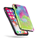 Spiral Tie Dye V7 - iPhone X Swappable Hybrid Case