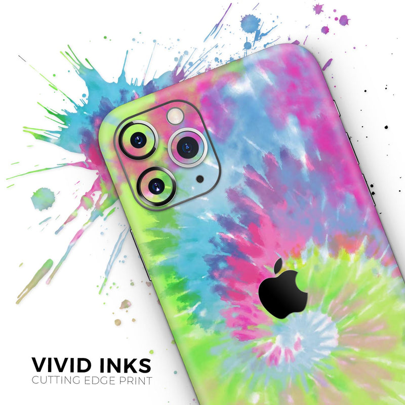 Spiral Tie Dye V7 // Skin-Kit compatible with the Apple iPhone 14, 13, 12, 12 Pro Max, 12 Mini, 11 Pro, SE, X/XS + (All iPhones Available)