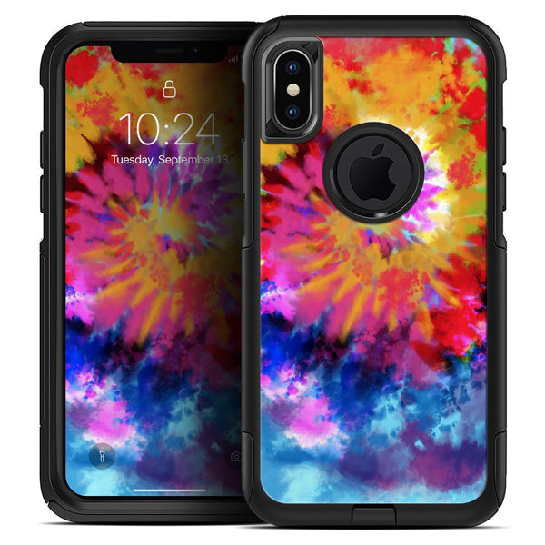 Spiral Tie Dye V8 - Skin Kit for the iPhone OtterBox Cases