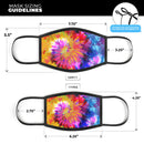 Spiral Tie Dye V8 - Made in USA Mouth Cover Unisex Anti-Dust Cotton Blend Reusable & Washable Face Mask with Adjustable Sizing for Adult or Child
