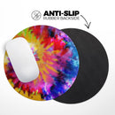 Spiral Tie Dye V8// WaterProof Rubber Foam Backed Anti-Slip Mouse Pad for Home Work Office or Gaming Computer Desk