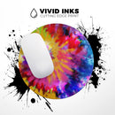 Spiral Tie Dye V8// WaterProof Rubber Foam Backed Anti-Slip Mouse Pad for Home Work Office or Gaming Computer Desk