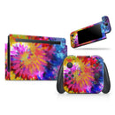 Spiral Tie Dye V8 // Skin Decal Wrap Kit for Nintendo Switch Console & Dock, Joy-Cons, Pro Controller, Lite, 3DS XL, 2DS XL, DSi, or Wii - Vinyl Skin Wrap for Nintendo Switch 2, OLED, Lite, Pro Controller, Wii & Classic Handhelds