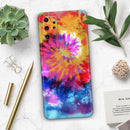 Spiral Tie Dye V8 - Premium Vinyl Skin Decal for Samsung Galaxy S25 Ultra, S24, S23, S22 & All Galaxy S Models