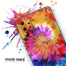 Spiral Tie Dye V8 - Premium Vinyl Skin Decal for Samsung Galaxy S25 Ultra, S24, S23, S22 & All Galaxy S Models