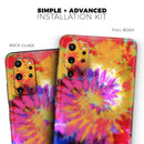 Spiral Tie Dye V8 - Premium Vinyl Skin Decal for Samsung Galaxy S25 Ultra, S24, S23, S22 & All Galaxy S Models