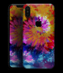 Spiral Tie Dye V8 - iPhone XS MAX, XS/X, 8/8+, 7/7+, 5/5S/SE Skin-Kit (All iPhones Available)