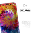 Spiral Tie Dye V8 - Protective Skin Wrap & Decal – Compatible with iPhone SE to iPhone 17 Pro Max (All Models)