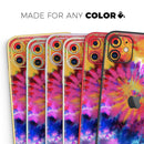 Spiral Tie Dye V8 - Protective Skin Wrap & Decal – Compatible with iPhone SE to iPhone 17 Pro Max (All Models)