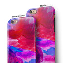 Splatter Blue and Red Oil iPhone 6/6s or 6/6s Plus 2-Piece Hybrid INK-Fuzed Case