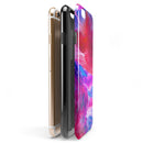 Splatter Blue and Red Oil iPhone 6/6s or 6/6s Plus 2-Piece Hybrid INK-Fuzed Case