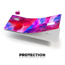 Splatter Blue and Red Oil - Premium Protective Decal Skin-Kit for the Apple Credit Card