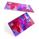 Splatter Blue and Red Oil - Premium Protective Decal Skin-Kit for the Apple Credit Card
