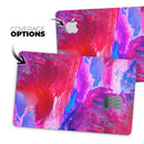 Splatter Blue and Red Oil - Premium Protective Decal Skin-Kit for the Apple Credit Card