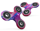 Splatter Blue and Red Oil Full-Body Fidget Spinner Skin-Kit