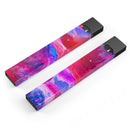 Splatter Blue and Red Oil - Premium Decal Protective Skin-Wrap Sticker compatible with the Juul Labs vaping device