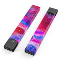 Splatter Blue and Red Oil - Premium Decal Protective Skin-Wrap Sticker compatible with the Juul Labs vaping device