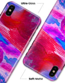 Splatter Blue and Red Oil - iPhone X Clipit Case