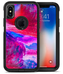 Splatter Blue and Red Oil - iPhone X OtterBox Case & Skin Kits
