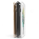 Splatter Watercolor Feather iPhone 6/6s or 6/6s Plus 2-Piece Hybrid INK-Fuzed Case