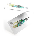 Splatter Watercolor Feather - Premium Protective Decal Skin-Kit for the Apple Credit Card