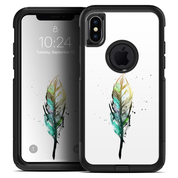 Splatter Watercolor Feather - Skin Kit for the iPhone OtterBox Cases