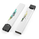 Splatter Watercolor Feather - Premium Decal Protective Skin-Wrap Sticker compatible with the Juul Labs vaping device