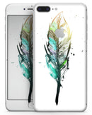 Splatter Watercolor Feather - Skin-kit for the iPhone 8 or 8 Plus