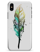Splatter Watercolor Feather - iPhone X Clipit Case