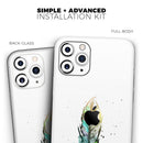 Splatter Watercolor Feather - Vinyl Skin Wrap for iPhone 17 Pro Max, 17 Pro, 17 Air, 17, 16 & All Models — Soft Matte or Ultra Gloss