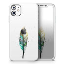 Splatter Watercolor Feather - Vinyl Skin Wrap for iPhone 17 Pro Max, 17 Pro, 17 Air, 17, 16 & All Models — Soft Matte or Ultra Gloss