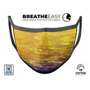Splattered 42521 Absorbed Watercolor Texture - Made in USA Mouth Cover Unisex Anti-Dust Cotton Blend Reusable & Washable Face Mask with Adjustable Sizing for Adult or Child