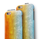 Splattered 4823 Absorbed Watercolor Texture iPhone 6/6s or 6/6s Plus 2-Piece Hybrid INK-Fuzed Case