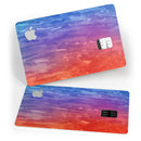 Splattered 483223 Absorbed Watercolor Texture - Premium Protective Decal Skin-Kit for the Apple Credit Card