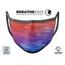 Splattered 483223 Absorbed Watercolor Texture - Made in USA Mouth Cover Unisex Anti-Dust Cotton Blend Reusable & Washable Face Mask with Adjustable Sizing for Adult or Child
