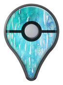 Splattered Blue 453 Absorbed Watercolor Texture Pokémon GO Plus Vinyl Protective Decal Skin Kit
