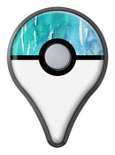 Splattered Blue 453 Absorbed Watercolor Texture Pokémon GO Plus Vinyl Protective Decal Skin Kit